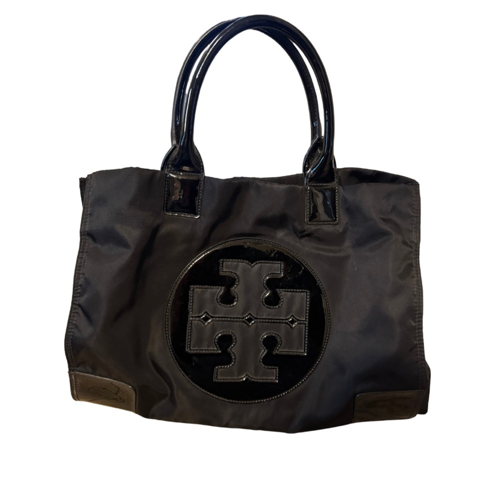 Tory Burch Black Ella Tote Bag